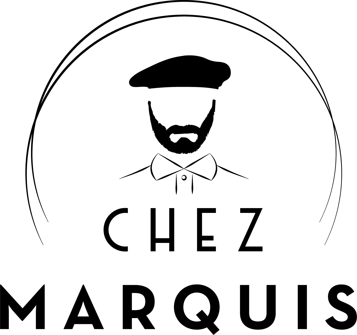 Le logo haute définition png du restaurant pizzeria Chez Marquis à Marseille.